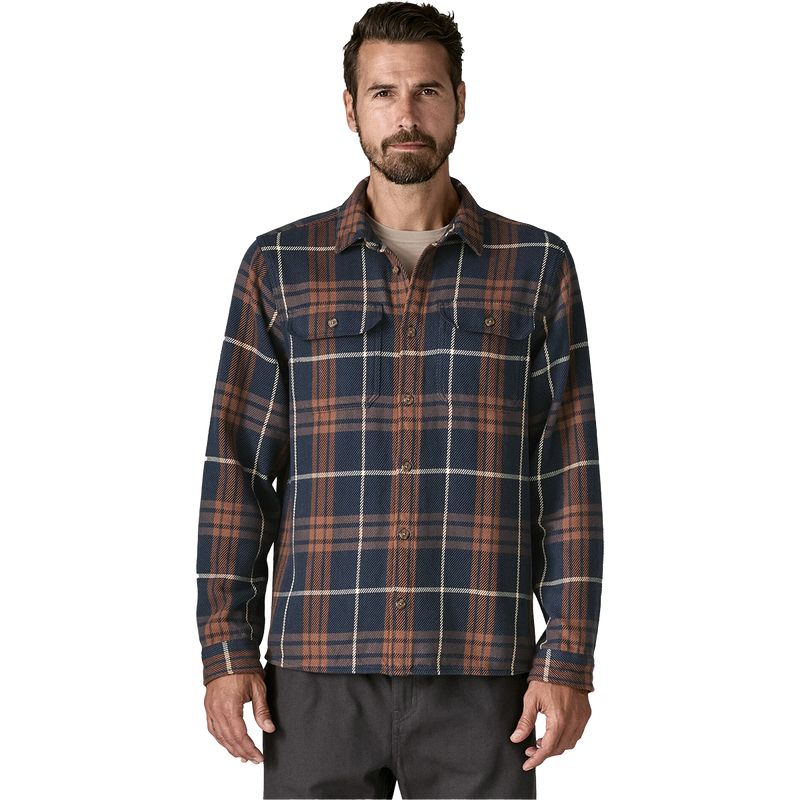 Men's Fjord Loft Shirt, Patagonia Men's Fjord Loft Shirt in NTSU-Netted: Sunken Blue front