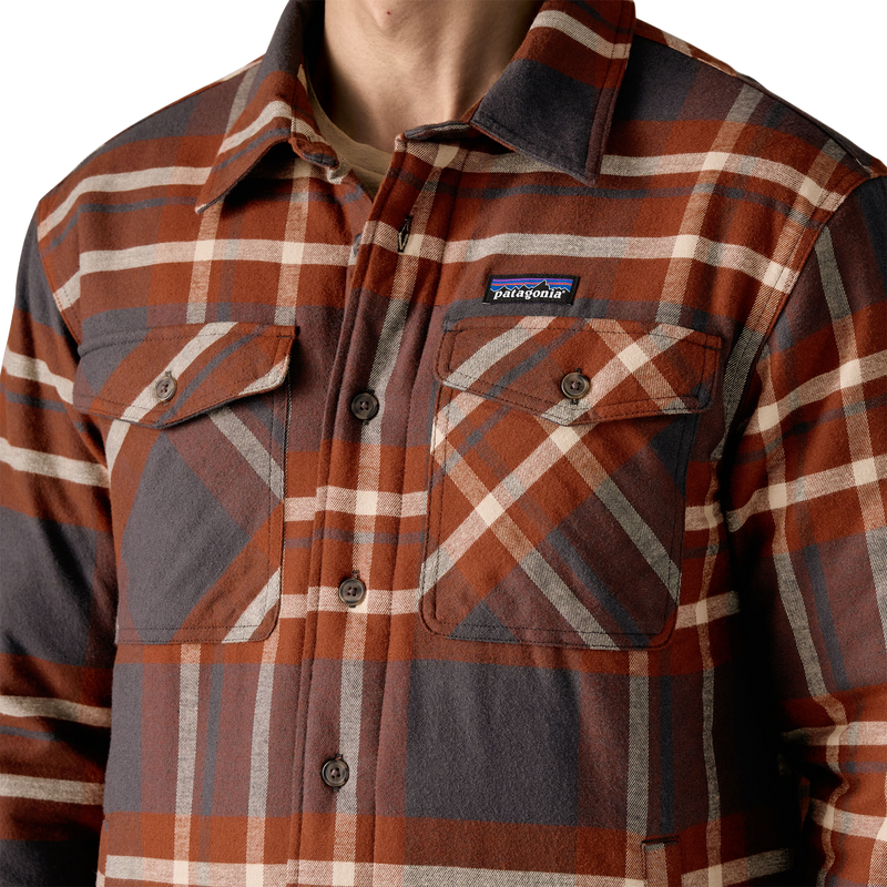 Men's Insulated Midweight Fjord Flannel Shirt, Patagonia Men's Insulated Midweight Fjord Flannel Shirt chest pockets