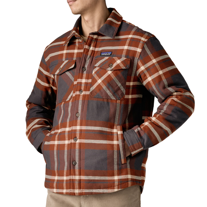 Men's Insulated Midweight Fjord Flannel Shirt, Patagonia Men's Insulated Midweight Fjord Flannel Shirt pockets