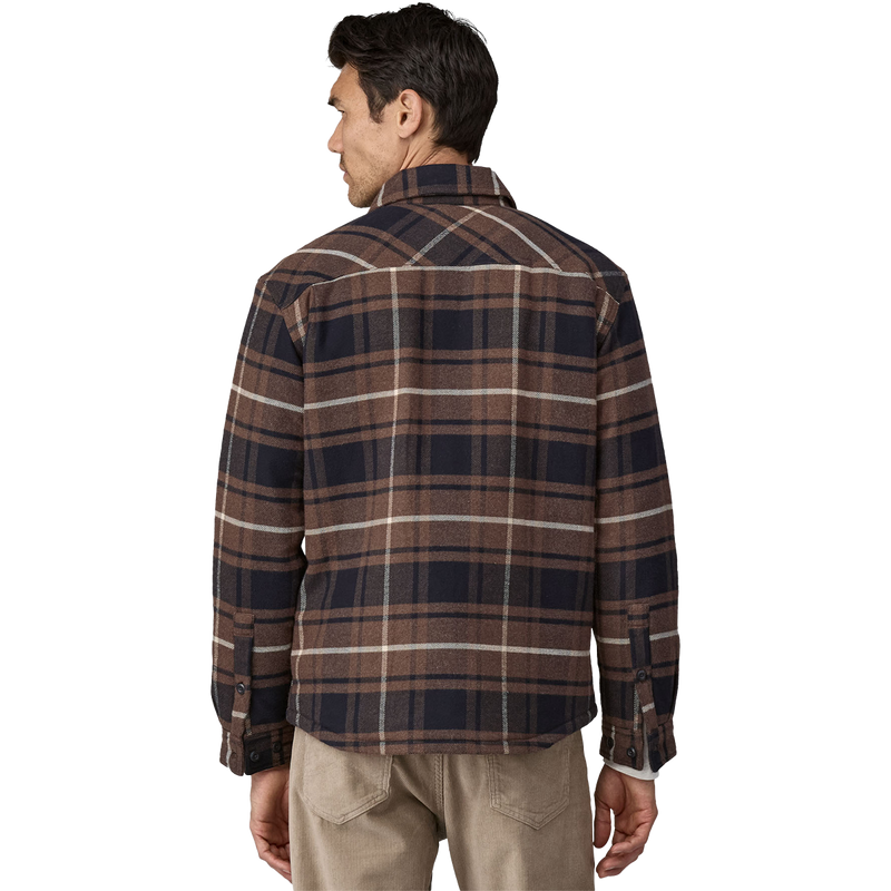 Men's Insulated Midweight Fjord Flannel Shirt, Patagonia Men's Lightweight Insulated Fjord Flannel Shirt back