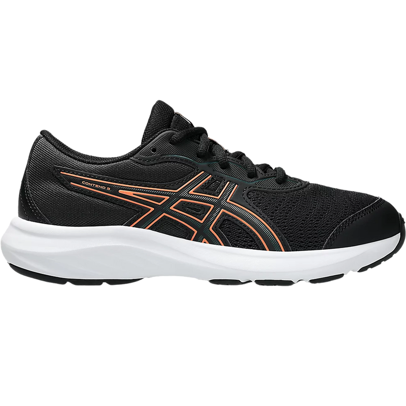 Asics Youth Contend 9 Grade School in Black/Saxton Green