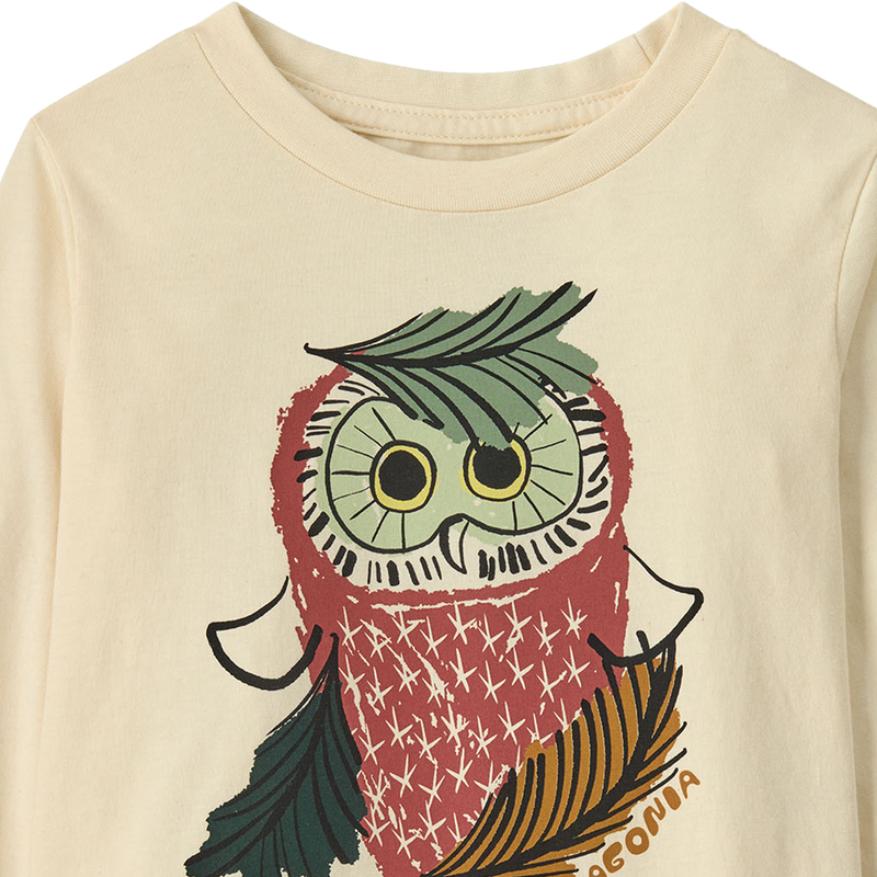 Youth Toddler Long Sleeve Graphic T-Shirt, Patagonia Baby Long-Sleeved Graphic T-Shirt collar