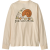 Patagonia Youth Kids' Longsleeve Graphic T-Shirt in Nature's Pace/Undyed Natural