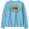 Patagonia Youth Kids' Longsleeve Graphic T-Shirt in Wavy Treeline/Snowmelt