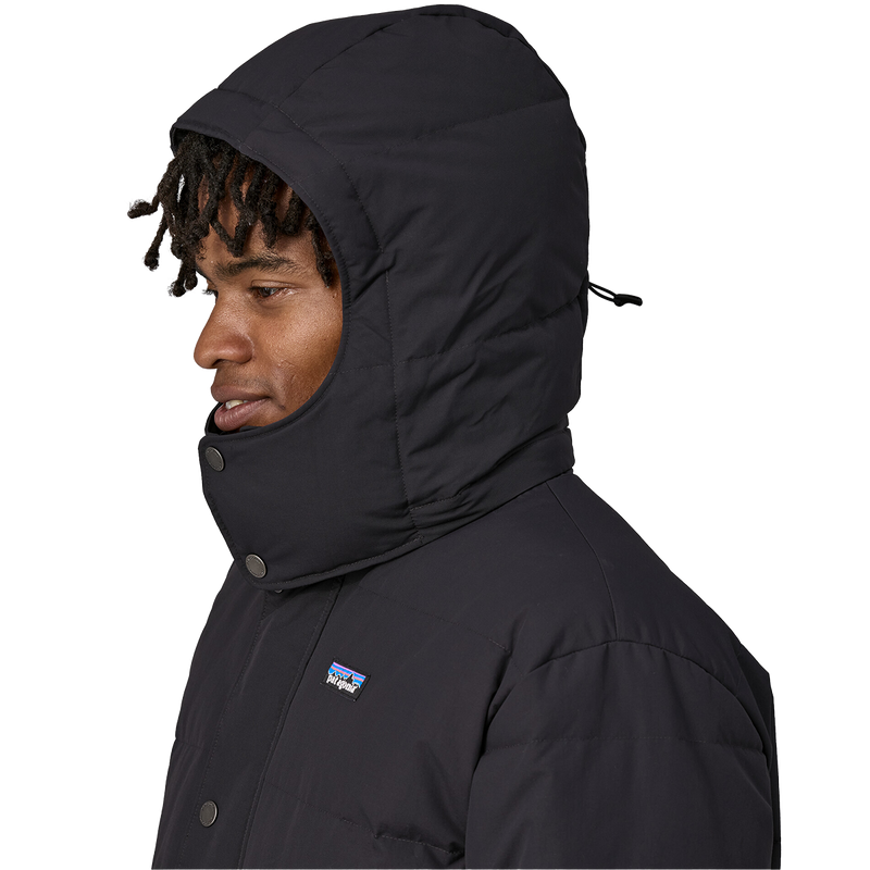 Men's Downdrift Jacket, Patagonia Men's Downdrift Jacket in Black left hood up