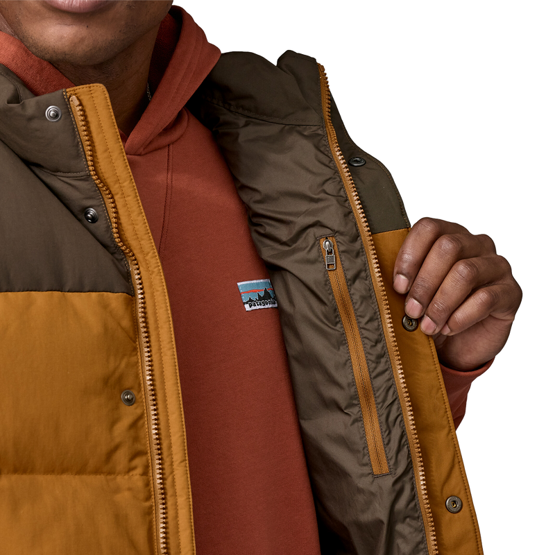 Men's Downdrift Vest, Patagonia Downdrift Vest Interior Zip View