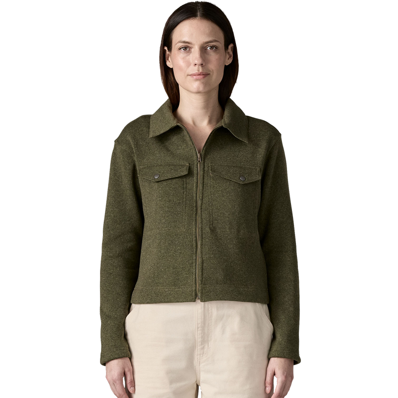 Women's Better Sweater Zip Chore Jacket, Patagonia Women's Better Sweater Zip Chore Jacket front