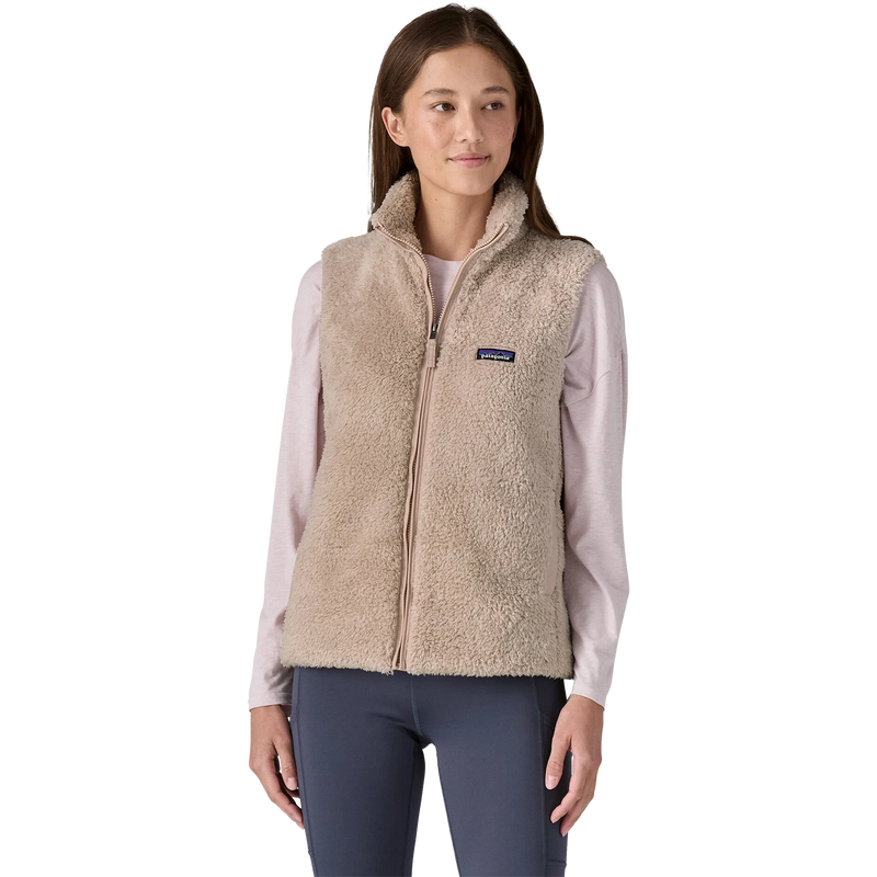 Patagonia Women's Los Gatos Vest in STPE Shroom Taupe on model front
