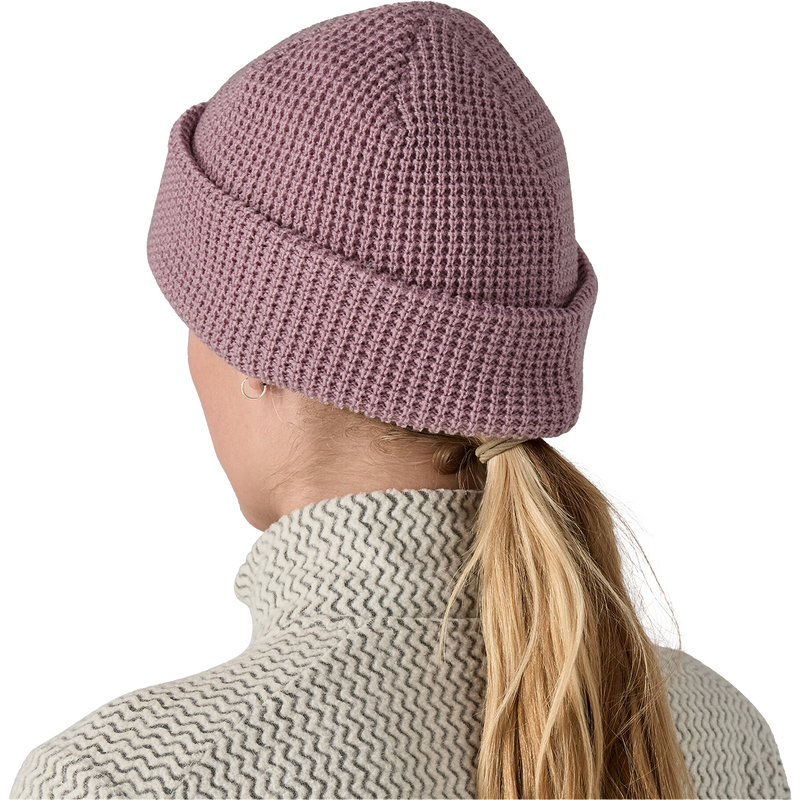 Women's SnowDrifter Beanie, Patagonia Women's SnowDrifter Beanie in STMA-Stormy Mauve back