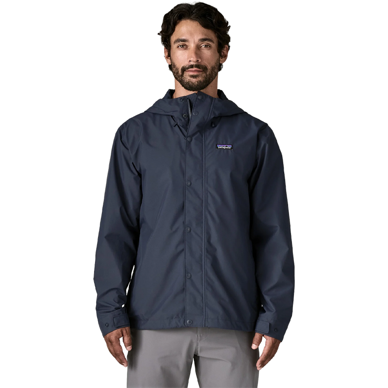 Men's Jackson Glacier Rain Jacket, Patagonia Men's Jackson Glacier Rain Jacket front on model