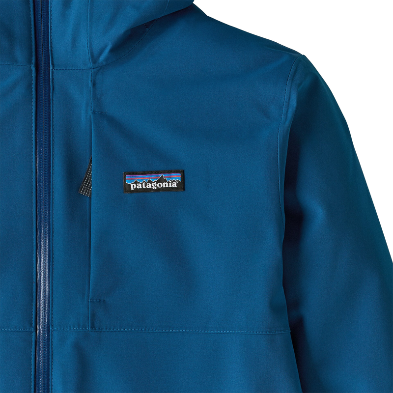 Youth 4-in-1 Everyday Jacket, Patagonia Youth 4-in-1 Everyday Jacket in CLMB-Clement Blue front left logo
