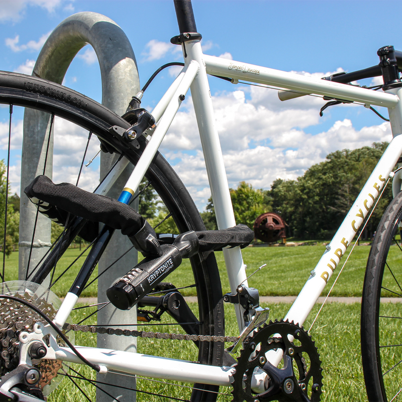 Keeper 790 Combo Chain Lock - 90cm, Kryptonite Keeper 790 Combo Chain - 90cm on bike