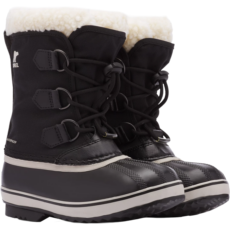 DNU Youth Yoot Pac Nylon, Sorel Youth Yoot Pac Nylon in 010-BLACK pair right