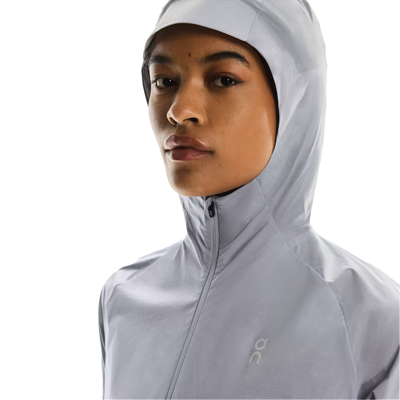 Women's Core Jacket, On Women's Core Jacket in Lilac hood