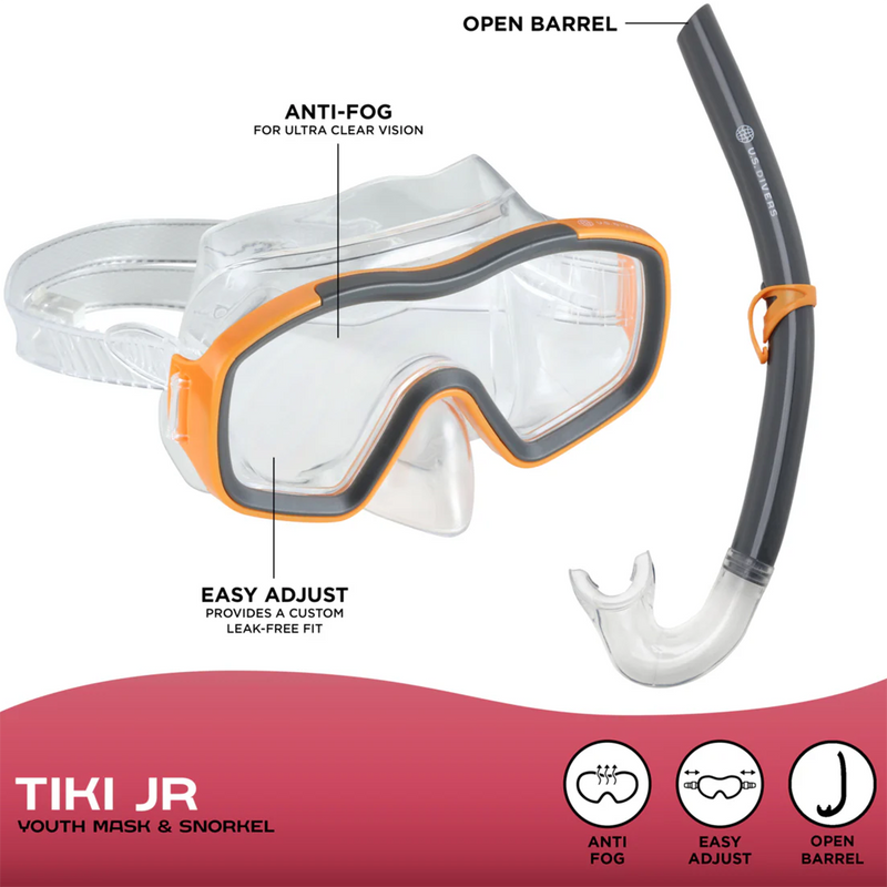 Tiki JR Combo Pink Teal, US Divers Tiki JR Combo Orange Grey specificationsUS Divers Tiki JR Combo Pink Teal specifications