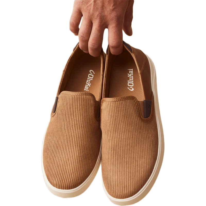 Men's Lae'Ahi Kapa, Olukai Men's Lae'Ahi Kapa in Tan Dark Wood pair