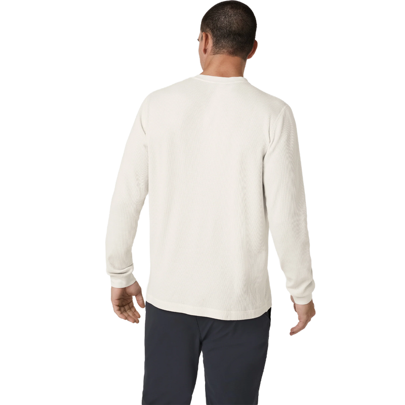 Men's Waffle Henley, Vuori Men's Waffle Henley back on model