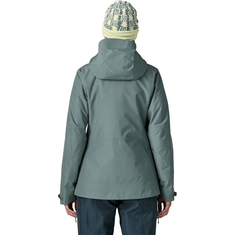 Patagonia Women's Insulated Storm Shift Jacket in BLSG Blue Sage on model back