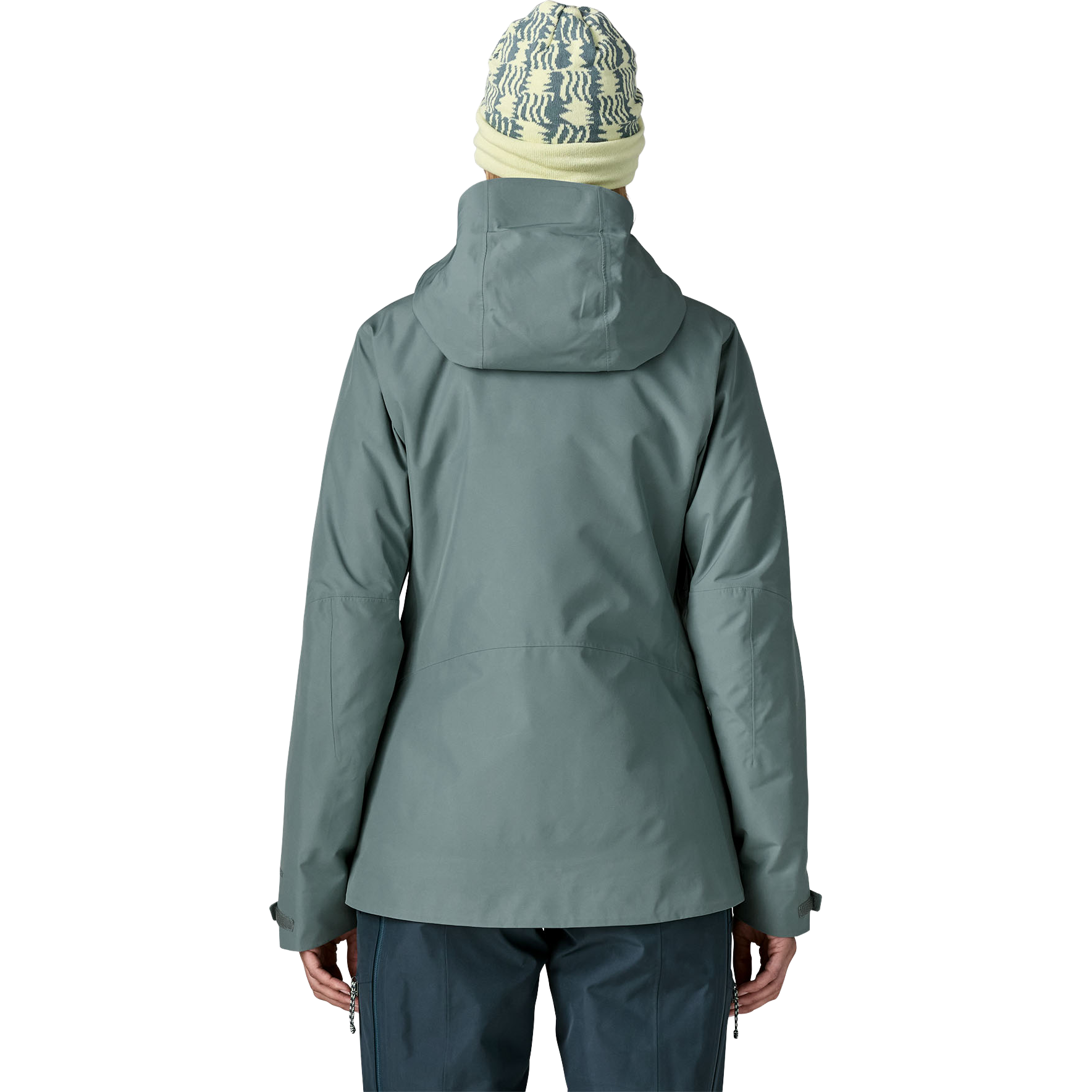 Patagonia Women's Insulated Storm Shift Jacket in BLSG Blue Sage on model back