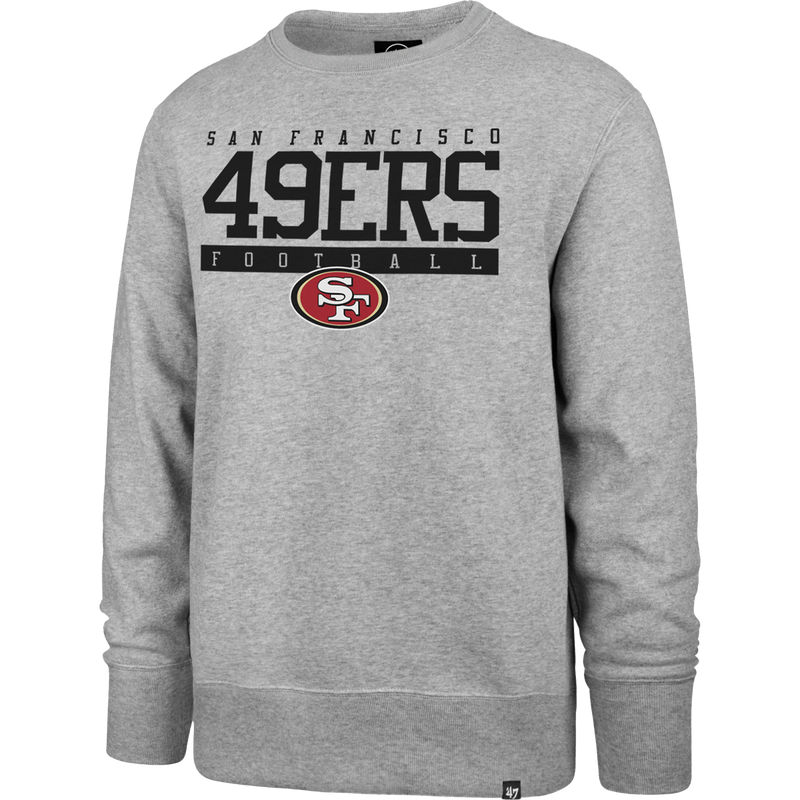 Men's 49ers Sideline Block Headline Crew, Featured Image