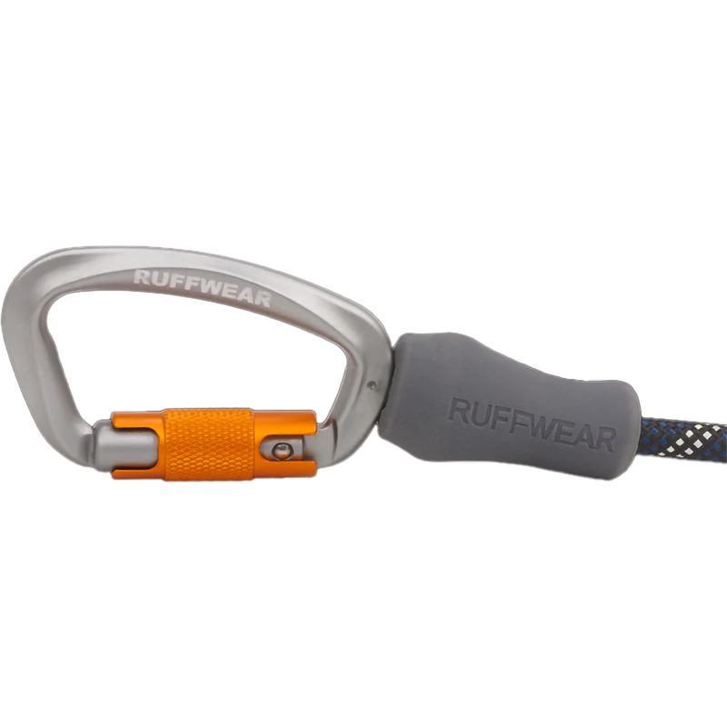 Knot-A-Leash, Ruffwear Knot-A-Leash in Obsidian Black carabiner