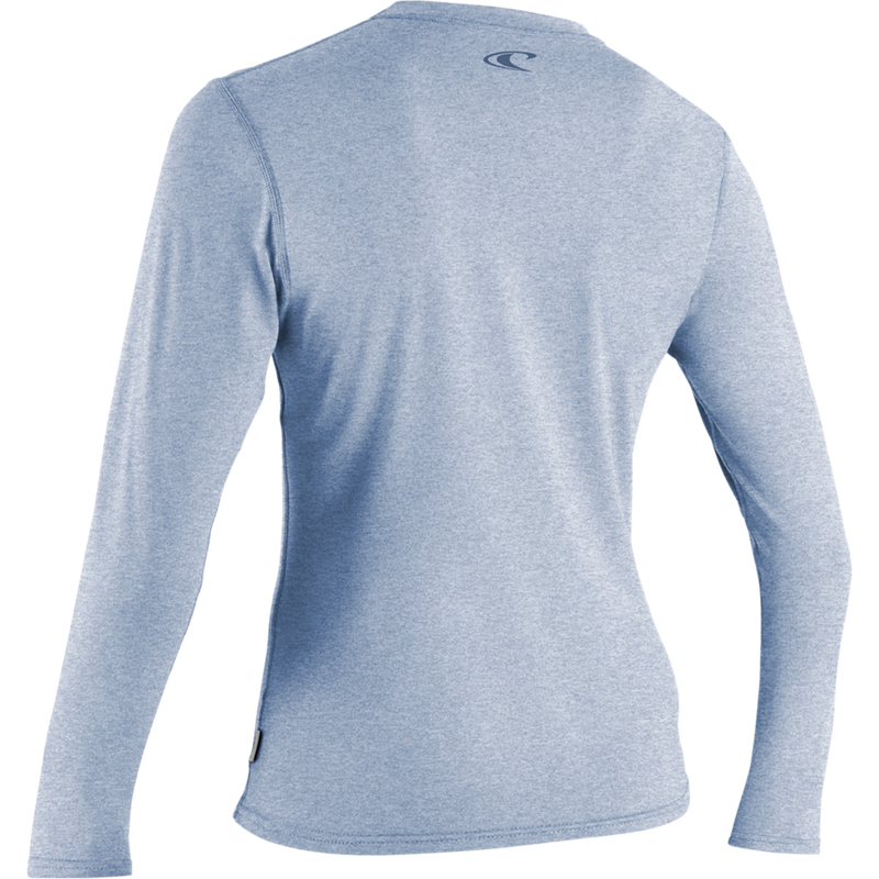 Women's Hybrid Long Sleeve Sun Shirt, O'Neill Wetsuits Women's Hybrid Long Sleeve Sun Shirt in 394 Infinity