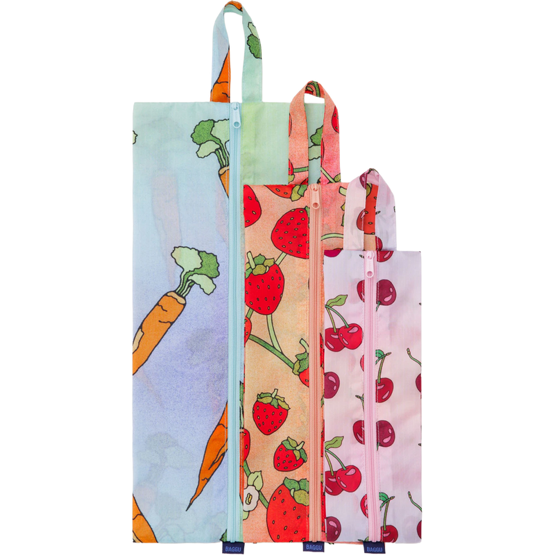 3D Zip Set, BAGGU 3D Zip Set flat