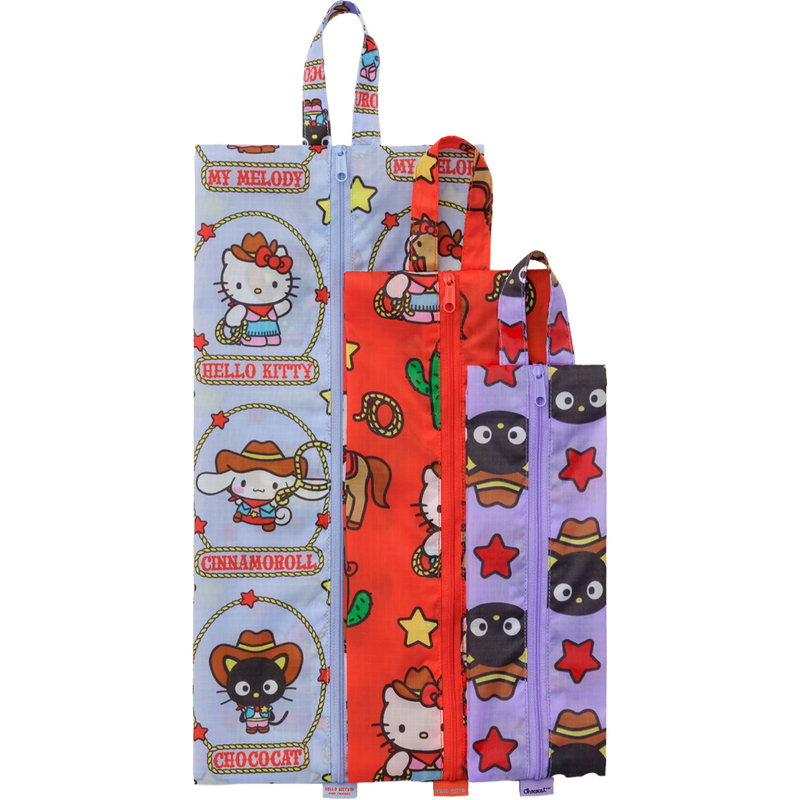 Hello Kitty 3D Zip Set, BAGGU 3D Zip Set flat