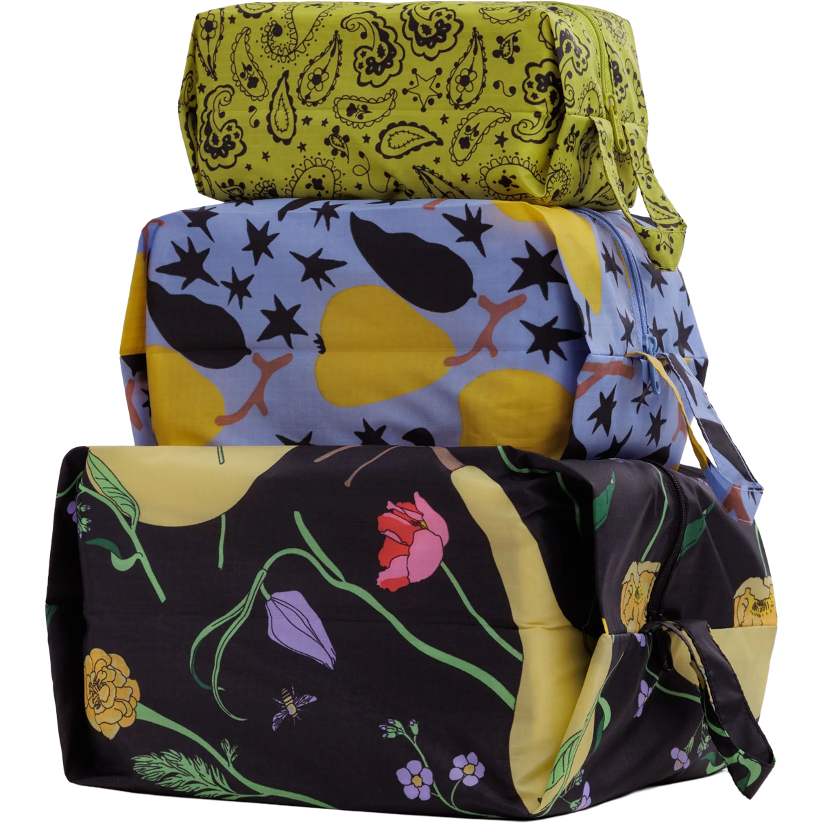 BAGGU 3D Zip Set in Winter Orchard