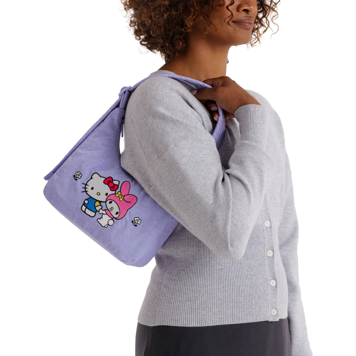 Hello Kitty Mini Nylon Shoulder Bag - Thumbnail 3