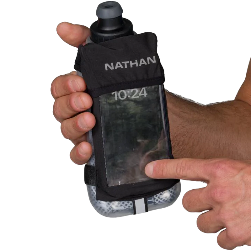 QuickSqueeze Plus View Insulated Handheld Bottle 18oz, Nathan QuickSqueeze Plus View Insulated Handheld Bottle 18oz touch window