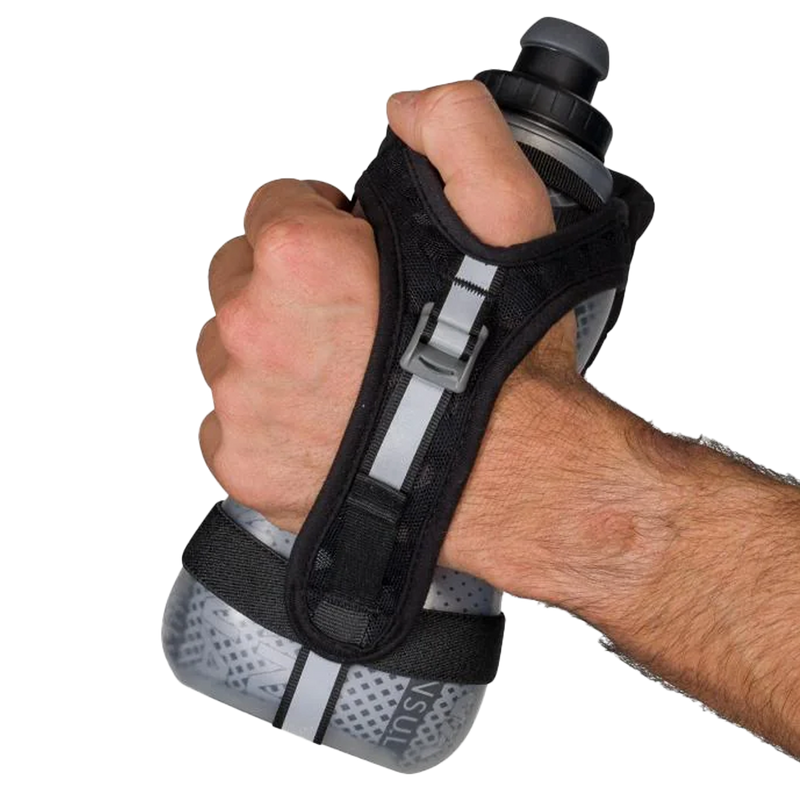 QuickSqueeze Plus View Insulated Handheld Bottle 18oz, Nathan QuickSqueeze Plus View Insulated Handheld Bottle 18oz grip