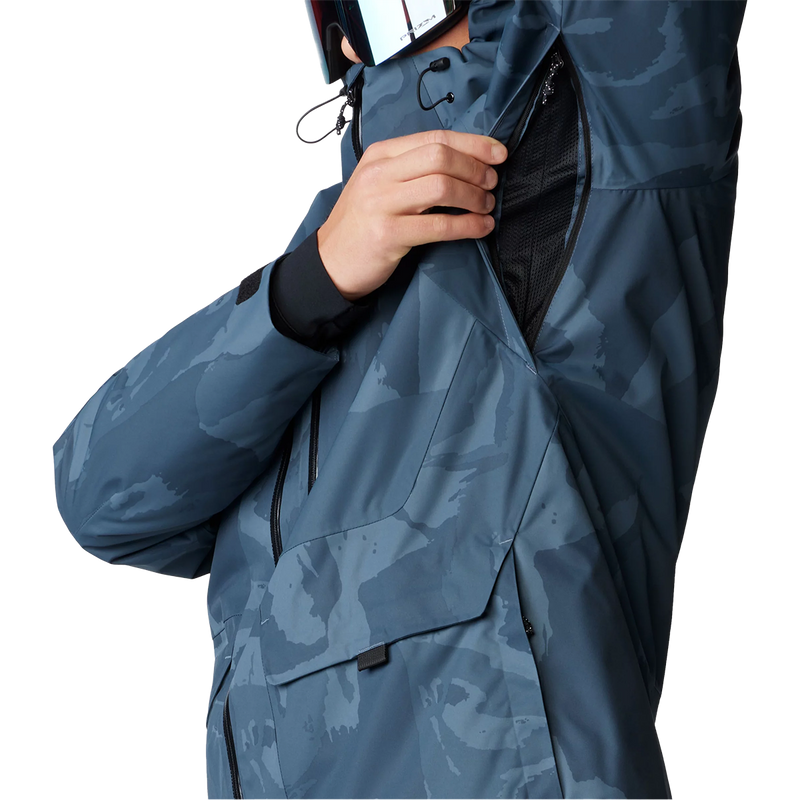 Men's Firefall Insulated Jacket, Mountain Hardwear Men's Firefall Insulated Jacket in Moon Blue Ombre pit zipper and vent
