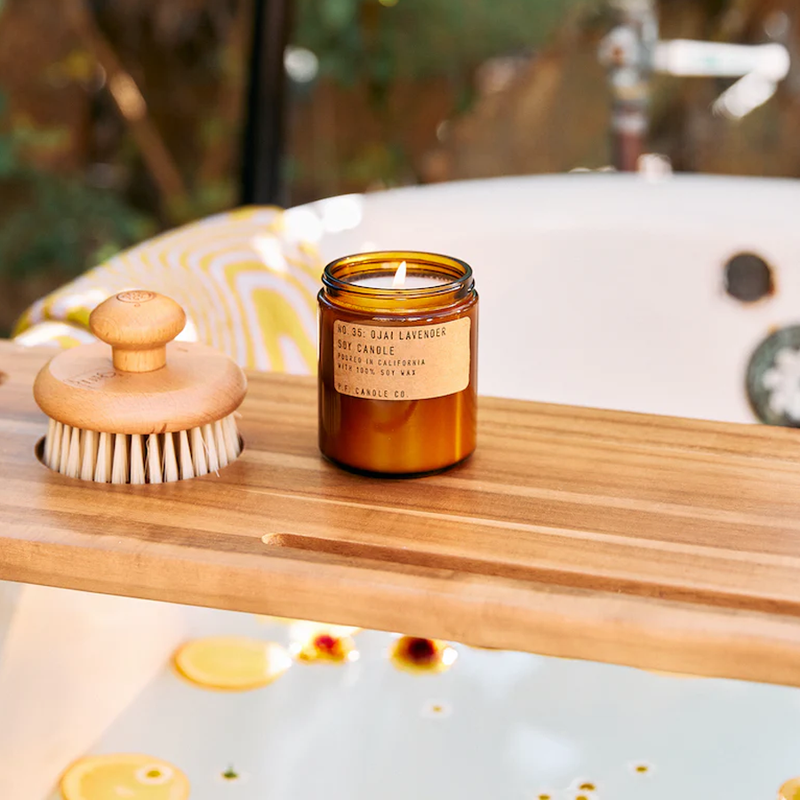 Ojai Lavender 7.2oz Candle, P.F. Candle Co. Ojai Lavender - 7.2oz with bath