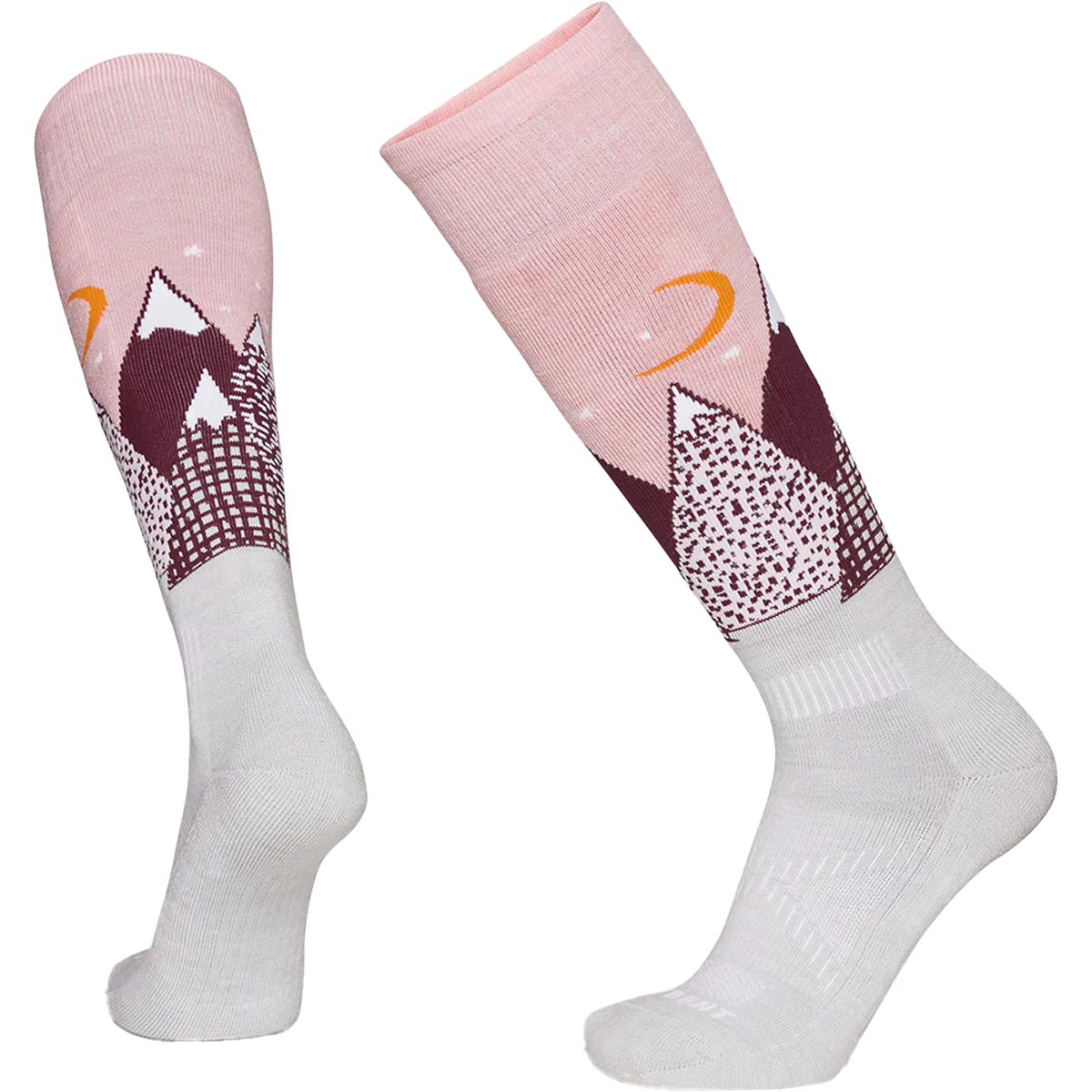 Youth Snowy Mountains Light Cushion Snow Sock alternate view