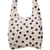 Cream and Black Polka Dot