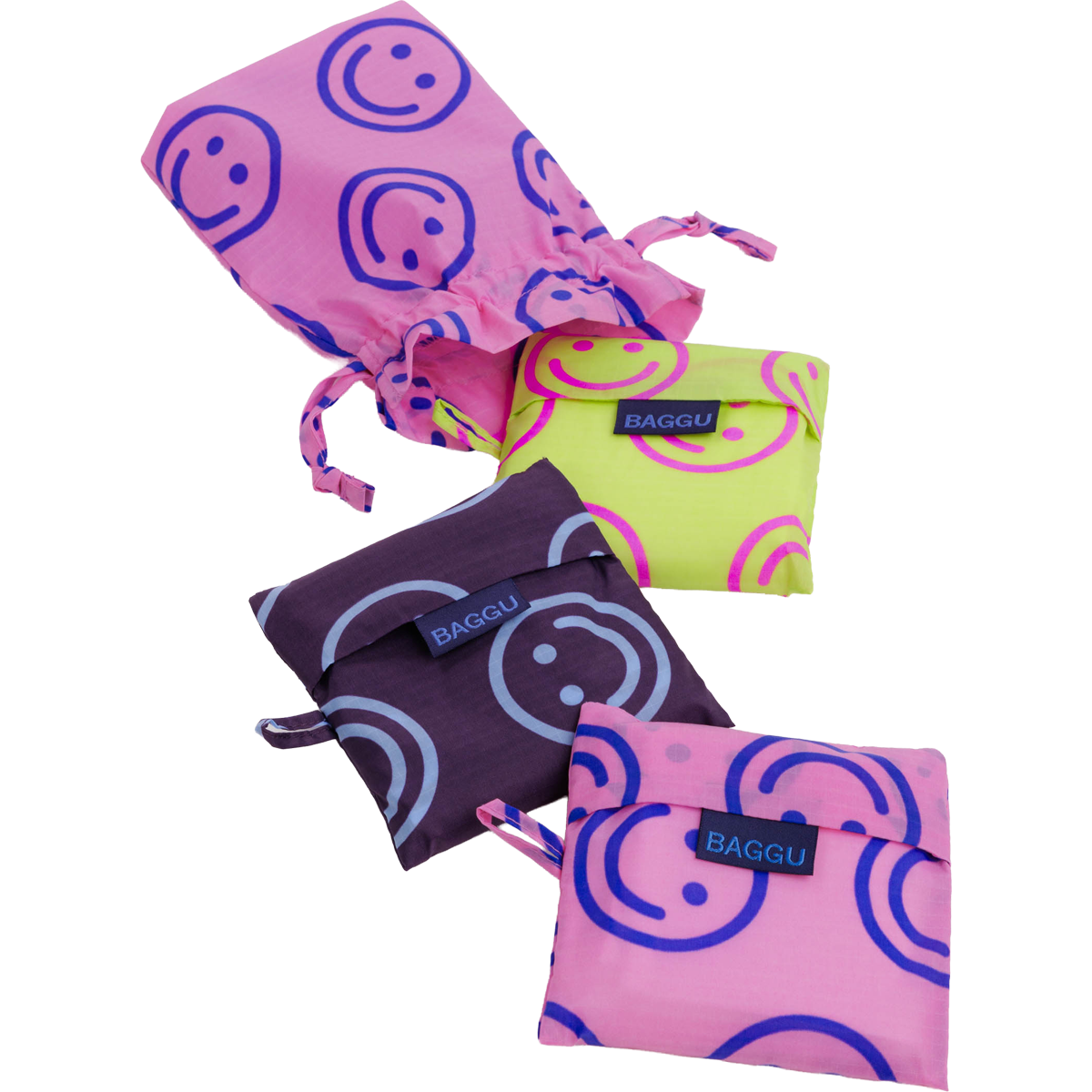 BAGGU Standard Baggu Set of 3 in Bright Happy Mix