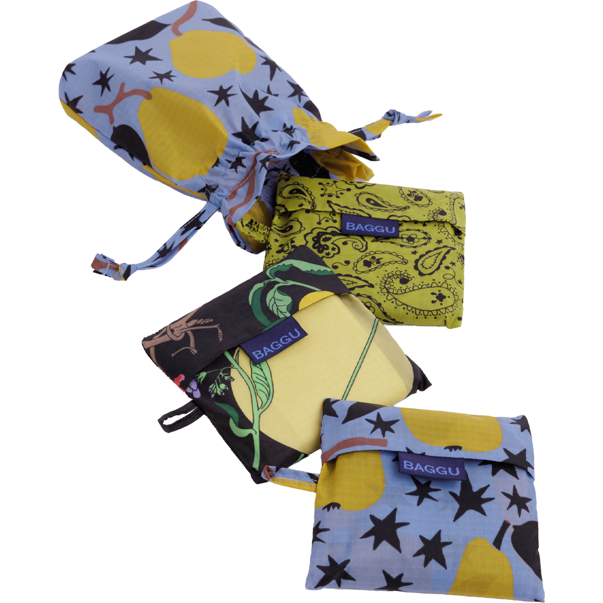 BAGGU Standard Baggu Set of 3 in Winter Orchard