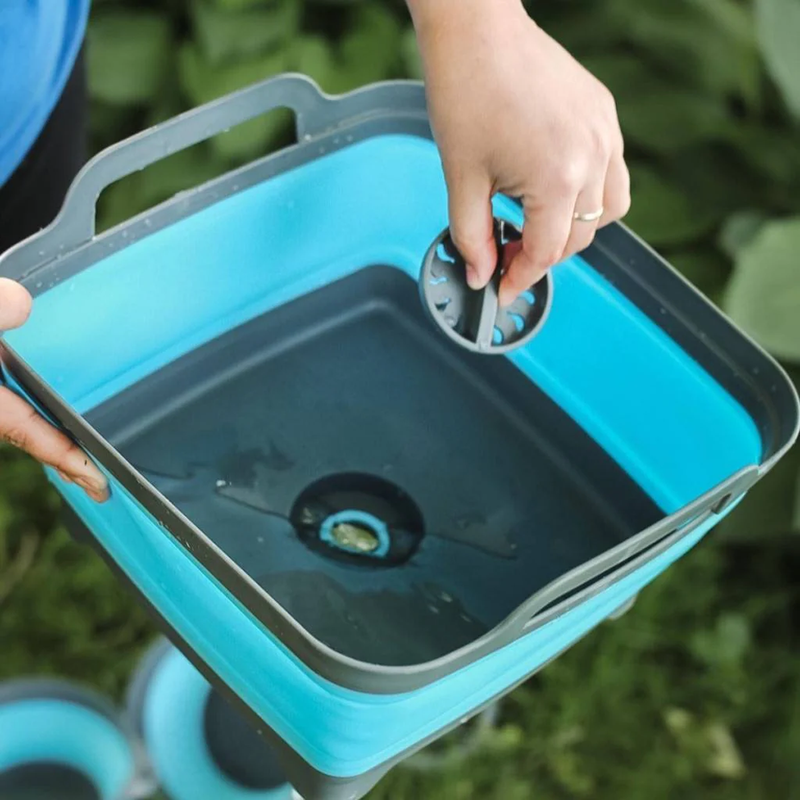 Flat Pack Sink 8L, SOL Flat Pack Sink 8L drain