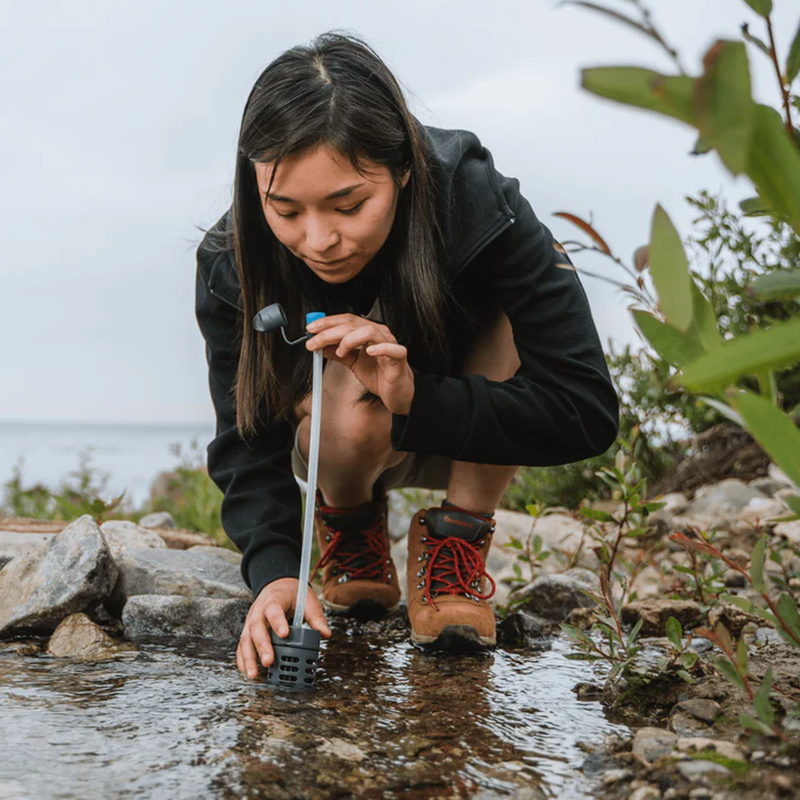 Purifier + UltraLight Straw, RapidPure Purifier + UltraLight Straw in water