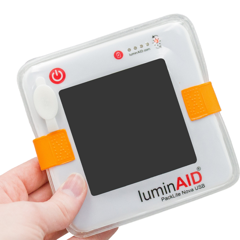 LuminAID Nova USB Solar Lantern, LuminAID Nova USB Solar Lantern collapsed