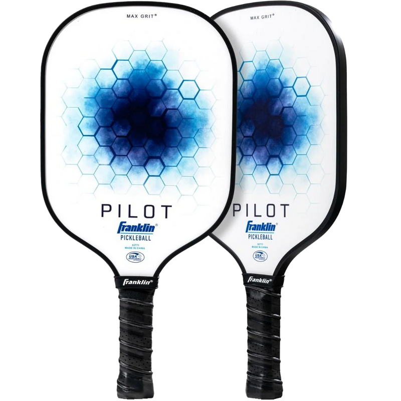 Pilot Series Pickleball Paddle, Franklin Pilot Series Fiberglass Paddle in blue alternate perspective