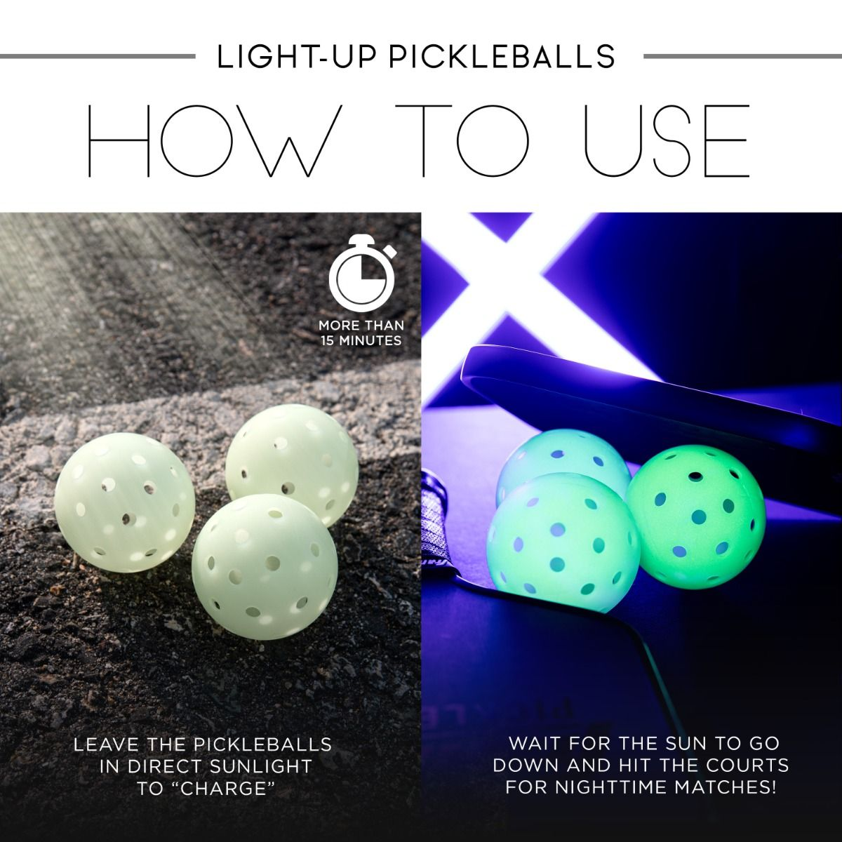 Glow In The Dark Recreation Pickleball (3 Pack) alternate view
