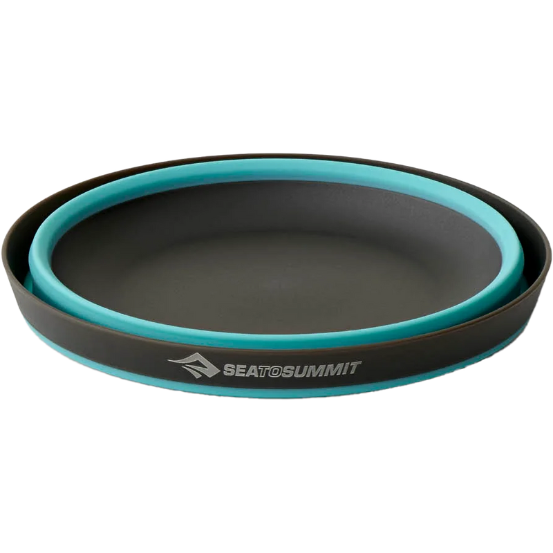 Frontier Ultralight Collapsible Bowl - Medium, Sea to Summit Frontier Ultralight Collapsible Bowl - Medium in Aqua Sea Blue flat