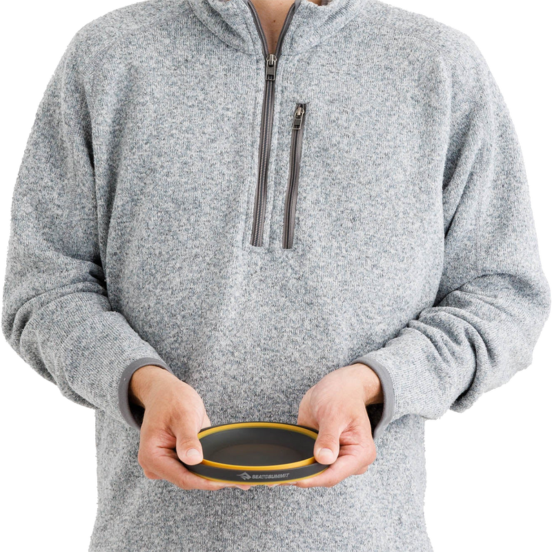 Frontier Ultralight Collapsible Bowl - Large, Sea to Summit Frontier Ultralight Collapsible Bowl - Large in Sulphur Yellow with model