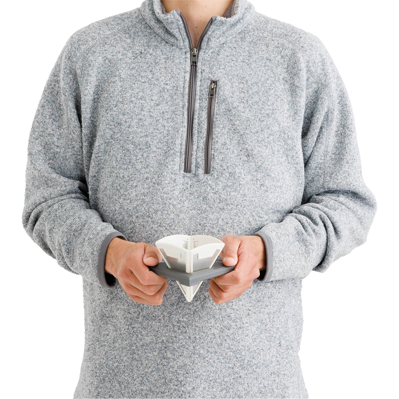 Frontier Ultralight Collapsible Pour Over, Sea to Summit Frontier Ultralight Collapsible Pour Over in Bone White with model