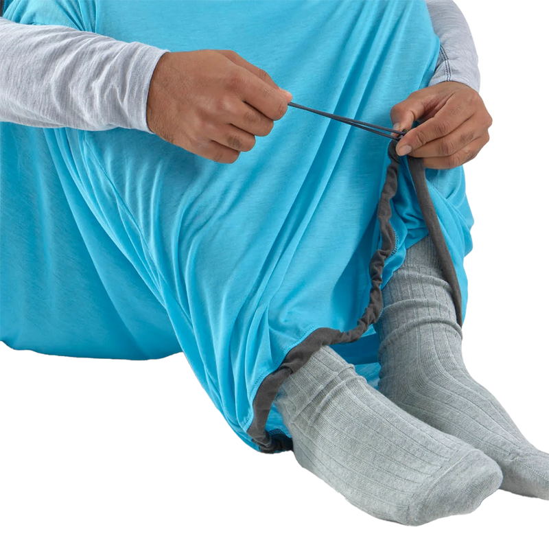 Breeze Liner Mummy Compact, Sea to Summit Breeze Liner Mummy Compact in Atoll Blue bottom drawstring