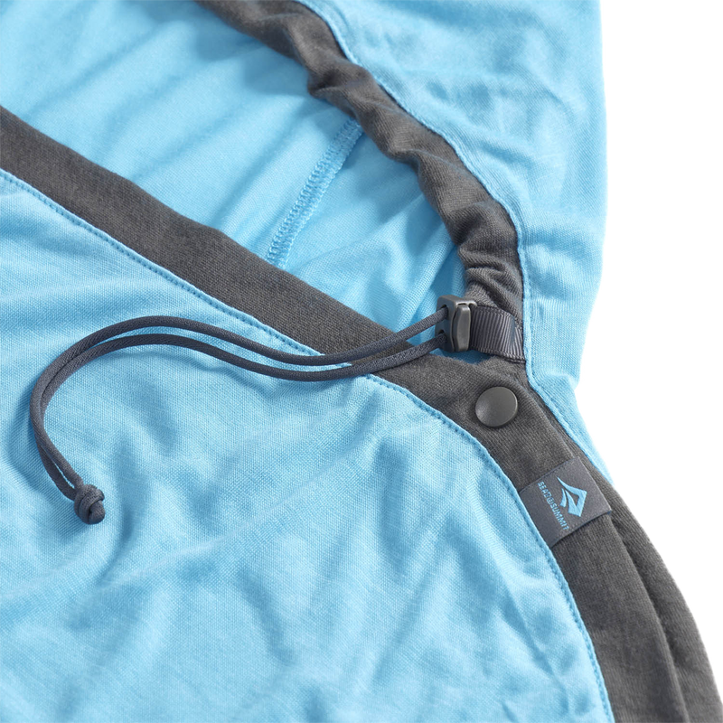 Breeze Liner Mummy Compact, Sea to Summit Breeze Liner Mummy Compact in Atoll Blue top drawstring