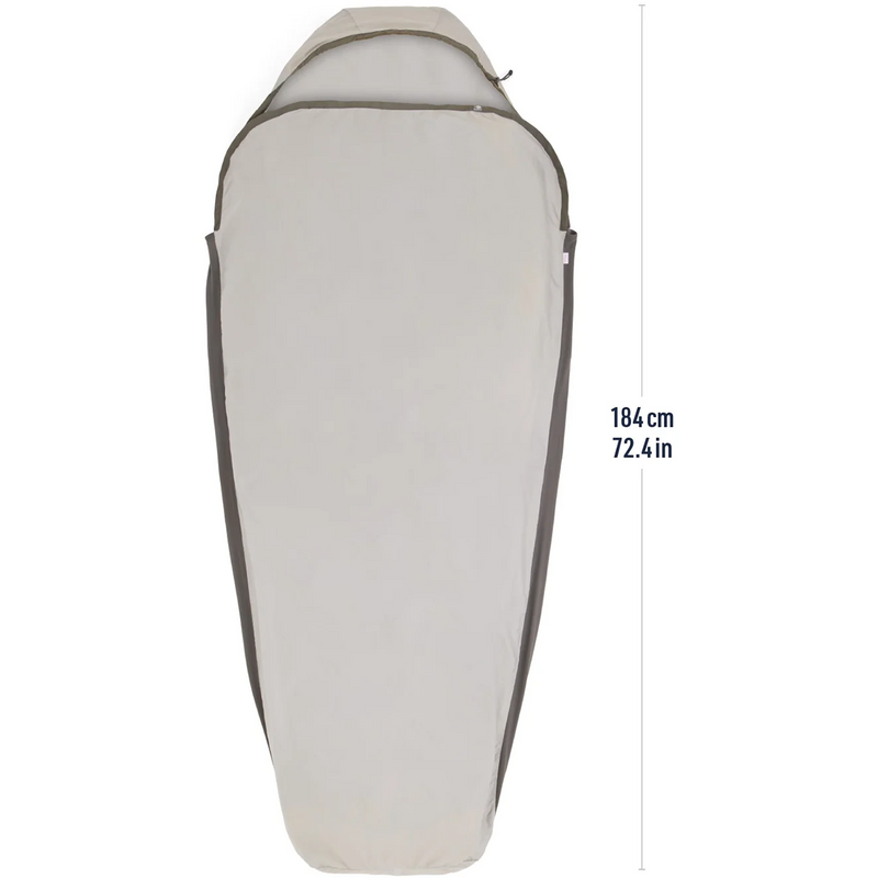 Silk Blend Liner Mummy Compact, Sea to Summit Silk Blend Liner Mummy Compact in Moonstruck Grey