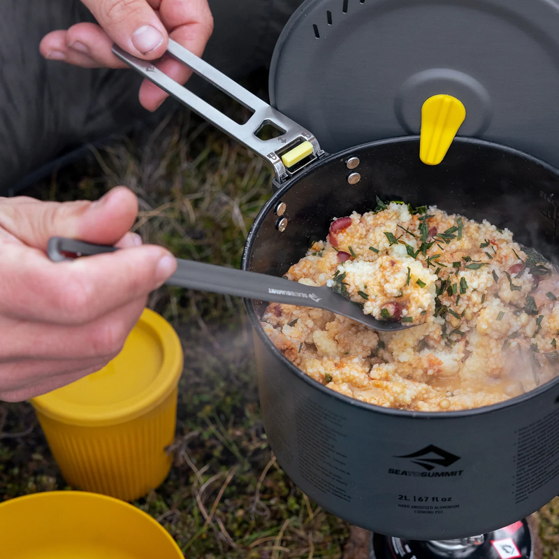 Frontier Ultralight Long Handle Spoon, Sea to Summit Frontier Ultralight Long Handle Spoon at camp
